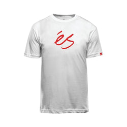 ES Mid Script Tech Tee White - 50-50 Skate Shop