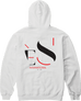 eS Cutout Hoodie Fleece White - 50-50 Skate Shop