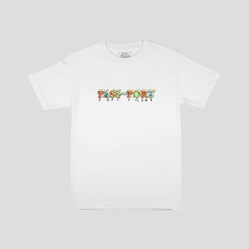 Passport Pp Gang Tee White 50 50 Skate Shop