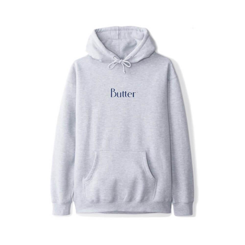 Butter Goods Hoodie Keyline Classic Logo Pullover Heather Grey - 50-50 Skate Shop