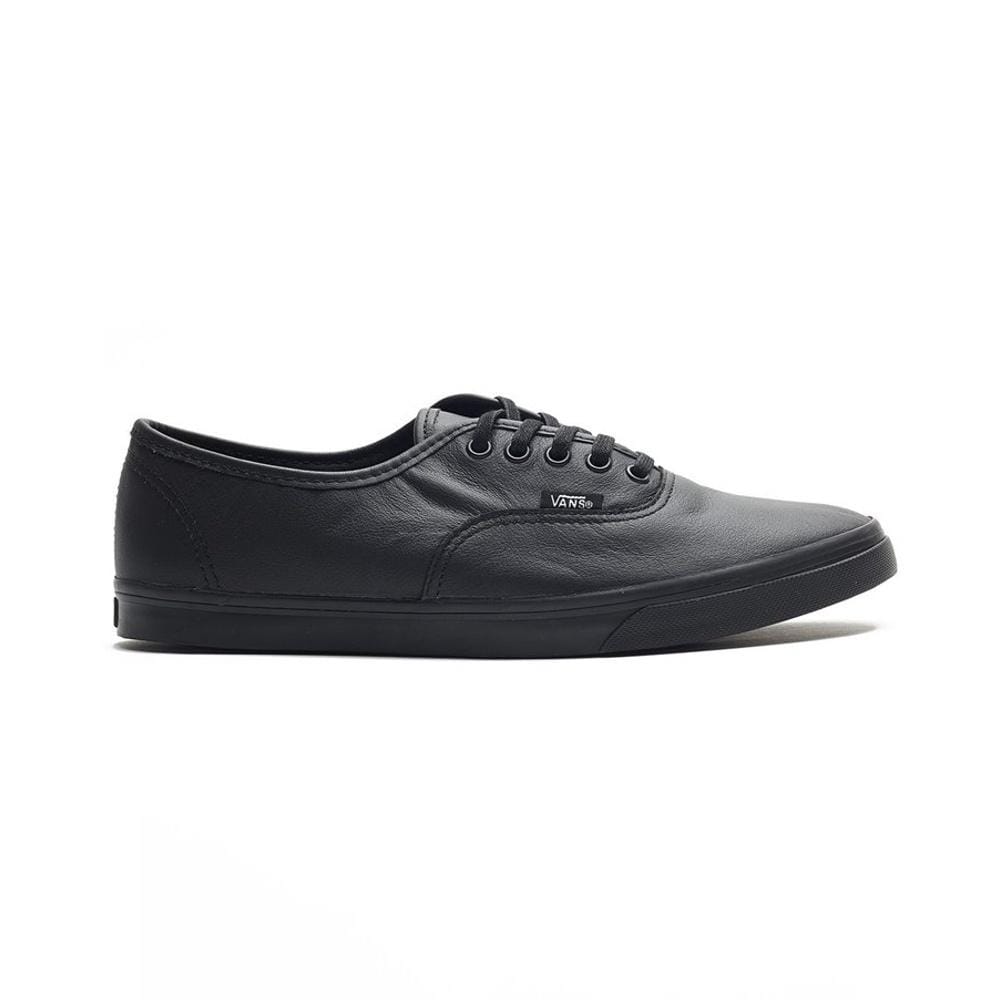 Vans Authentic Lo Pro Italian Leather Black Black - 50-50 Skate Shop