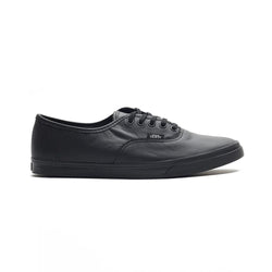Vans Authentic Lo Pro Italian Leather Black Black - 50-50 Skate Shop