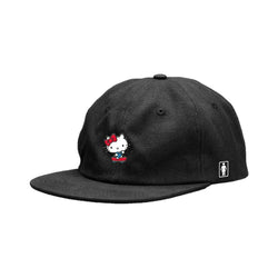 Girl Kitty Push Snapback Hat Black - 50-50 Skate Shop