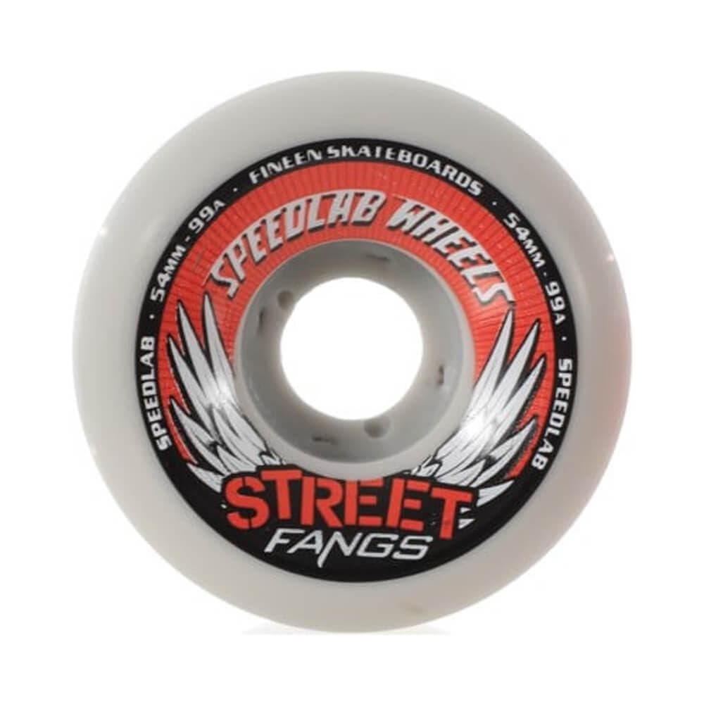 Speedlab Skateboard Wheels Street Fangs 2.0 54mm x 99A Grey - Set of 4 - 50-50 Skate Shop