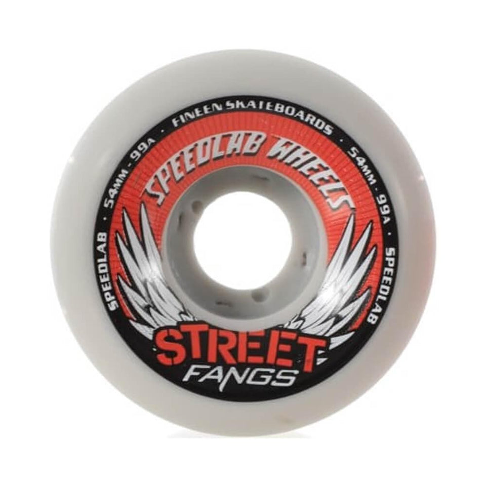 Speedlab Skateboard Wheels Street Fangs 2.0 54mm x 99A Grey - Set of 4 - 50-50 Skate Shop