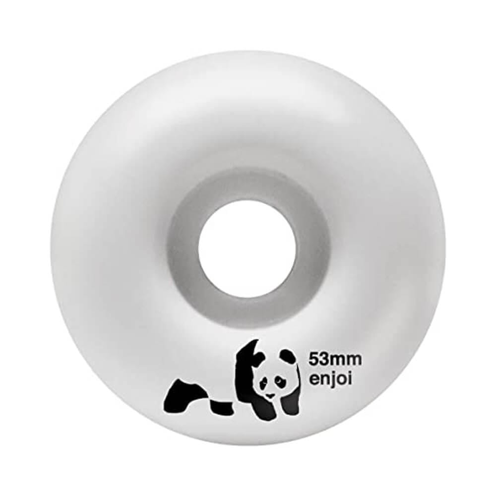 Enjoi Skateboard Wheel Panda 53mm 99a Whitey - Set of 4 - 50-50 Skate Shop