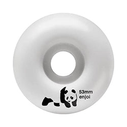 Enjoi Skateboard Wheel Panda 53mm 99a Whitey - Set of 4 - 50-50 Skate Shop