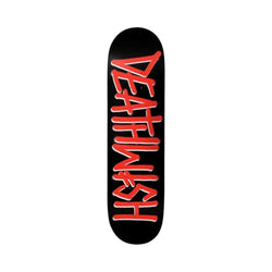 Deathwish Skateboard Deck Team OG Deathspray Black Red (Choose Size) - 50-50 Skate Shop