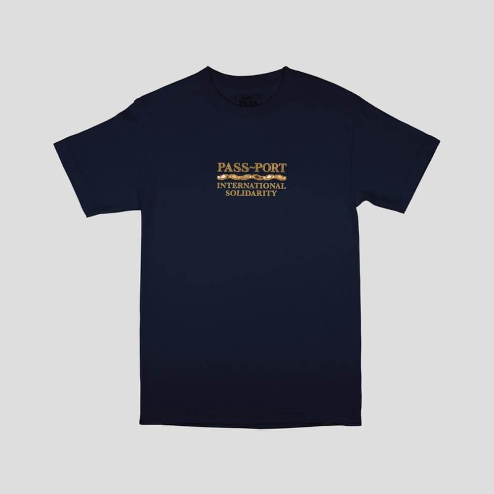 Passport Skate International Solidarity Tee Navy - 50-50 Skate Shop
