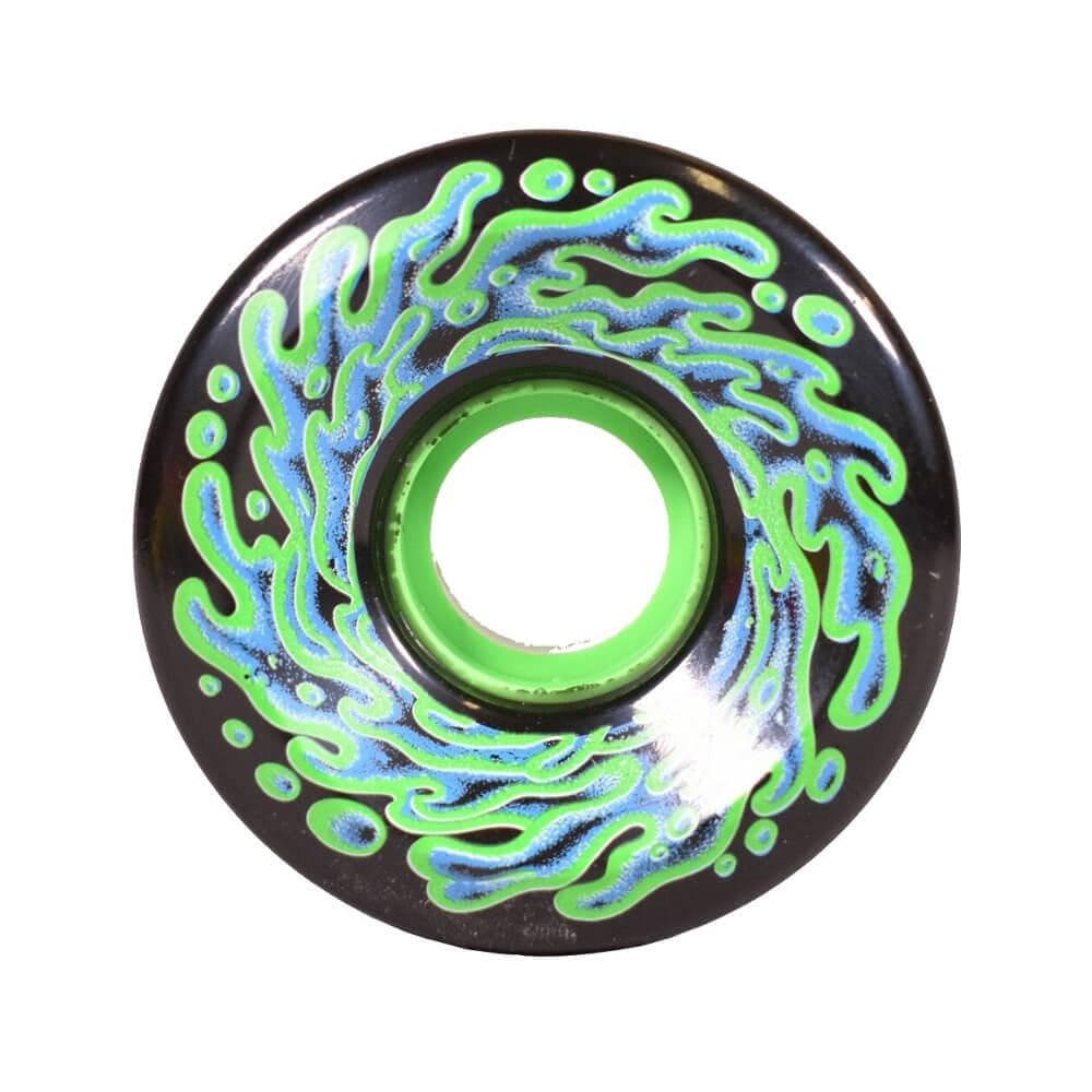Santa Cruz Skateboard Wheels OG Slime 60mm 78A Black Green - Set of 4 - 50-50 Skate Shop