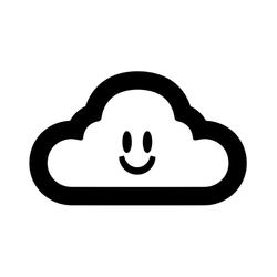 Thank You Skate Sticker Cloudy Logo Single Sticker - 50-50 Skate Shop