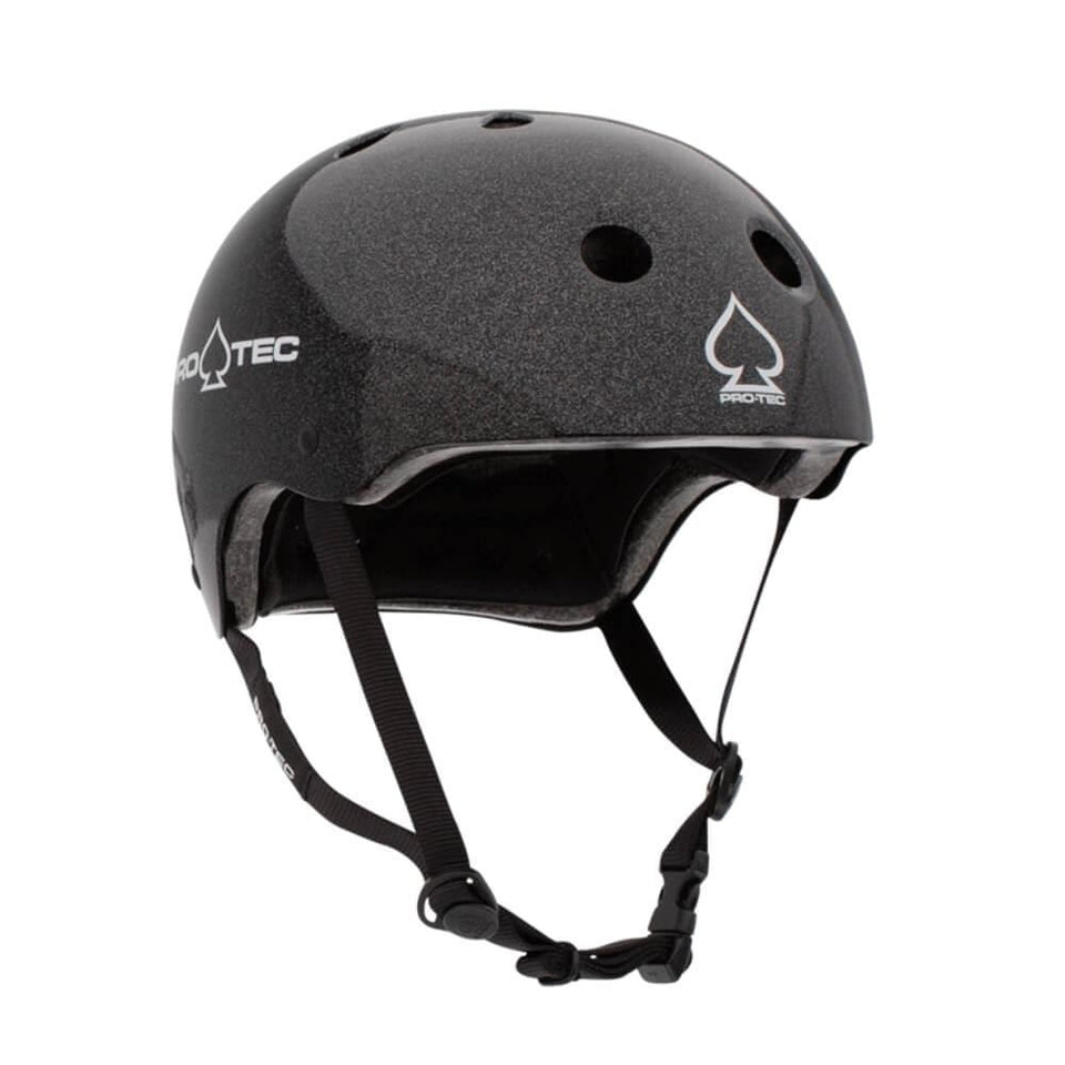 Pro Tec Classic Certified Bike Skate Helmet Black Metal Flake - 50-50 Skate Shop