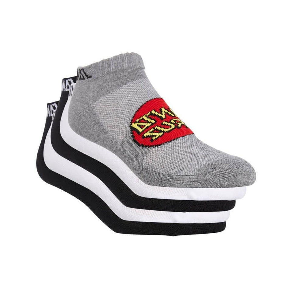 Santa Cruz Classic Dot Ankle Socks 5 Pack Assorted Colour Mens Size 7-11US - 50-50 Skate Shop