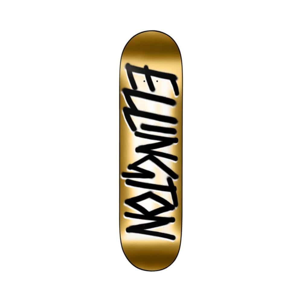 Deathwish Skateboard Deck Ellington Gang Name 8.5" x 32" Gold - 50-50 Skate Shop