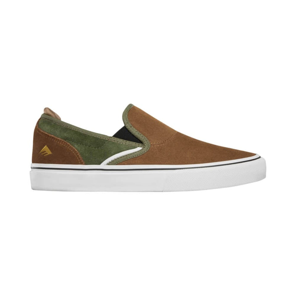 Emerica Wino G6 Slip on - Brown Green - 50-50 Skate Shop