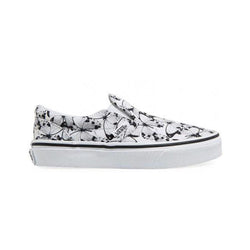 Vans Kids Classic Slip On (Butterfly) True White Black - 50-50 Skate Shop