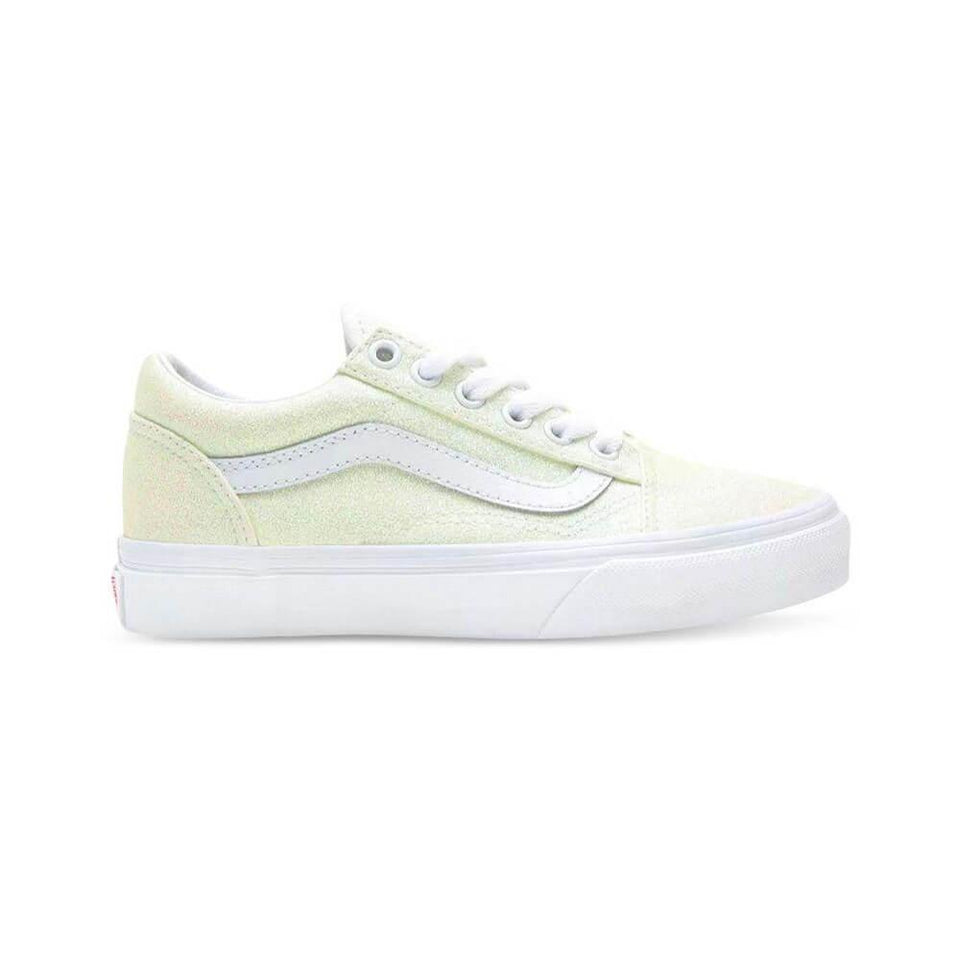 Vans Kids Old Skool (UV Glitter) Pink True White - 50-50 Skate Shop