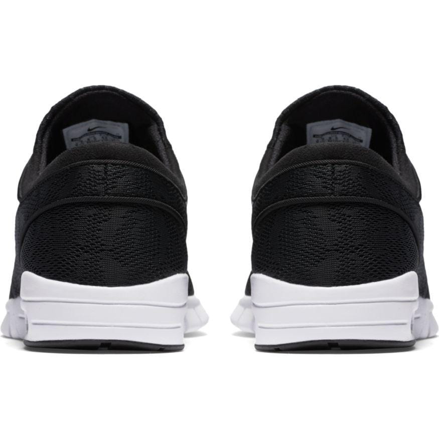 Nike sb stefan janoski max mid black & white sales shoes