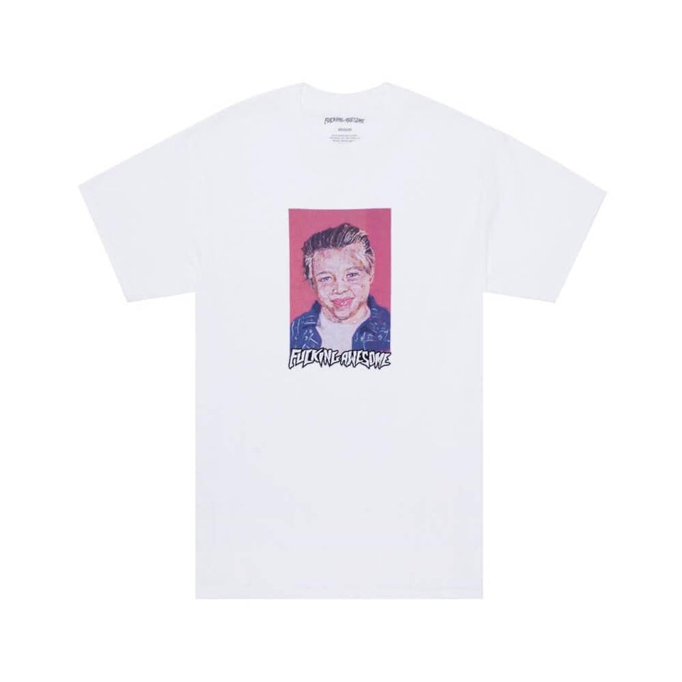 Fucking Awesome Skate Vincent Felt CP Tee White - 50-50 Skate Shop