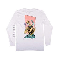 Welcome Twenty Eyes Long Sleeve Tee White - 50-50 Skate Shop