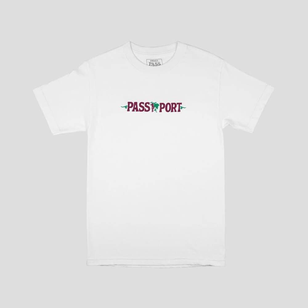 Passport Skate Life Of Leisure Embroidery Tee White - 50-50 Skate Shop
