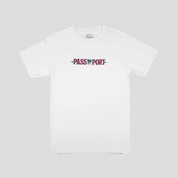 Passport Skate Life Of Leisure Embroidery Tee White - 50-50 Skate Shop