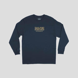 Passport Skate International Solidarity Long Sleeve Tee Navy - 50-50 Skate Shop