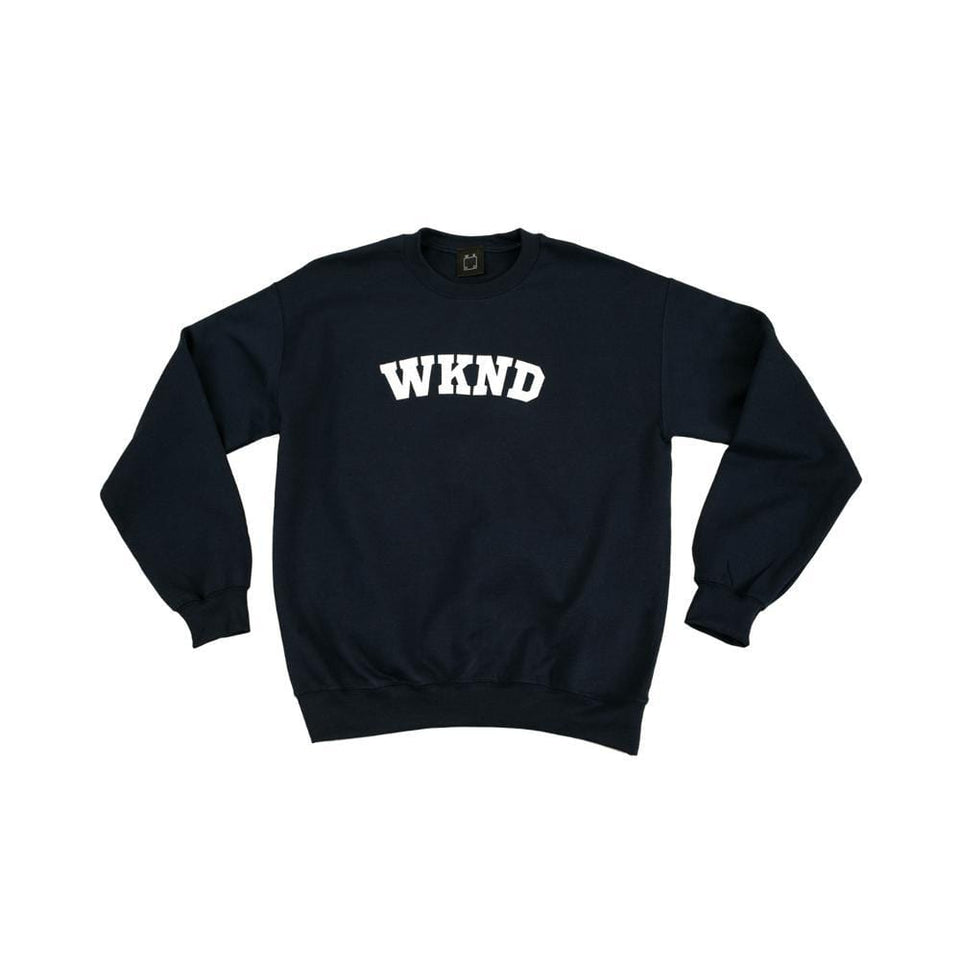 WKND College Crewneck Navy - 50-50 Skate Shop