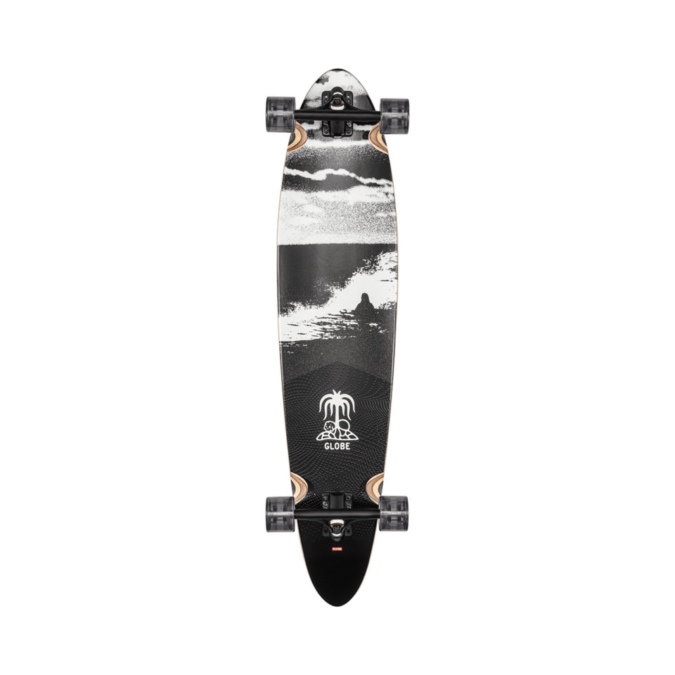 Globe Skateboard Longboard Complete Pinner Classic 40" x 9" Coconut Black Tide - 50-50 Skate Shop
