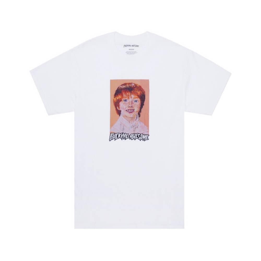 Fucking Awesome Skate Aidan Felt CP Tee White - 50-50 Skate Shop