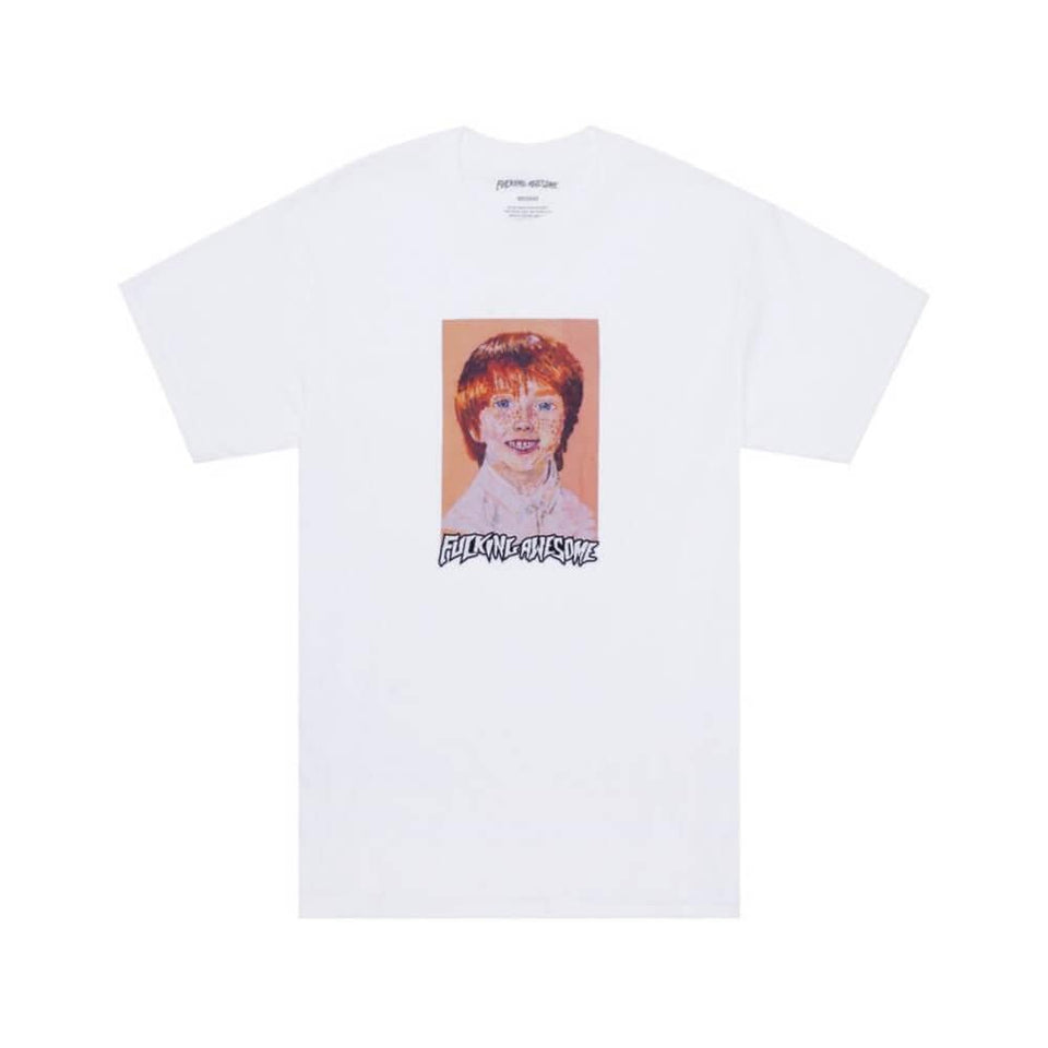 Fucking Awesome Skate Aidan Felt CP Tee White - 50-50 Skate Shop