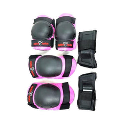 Triple 8 Saver Series Tri Pack Knee Elbow Wrist Guard Junior Pink - 50-50 Skate Shop