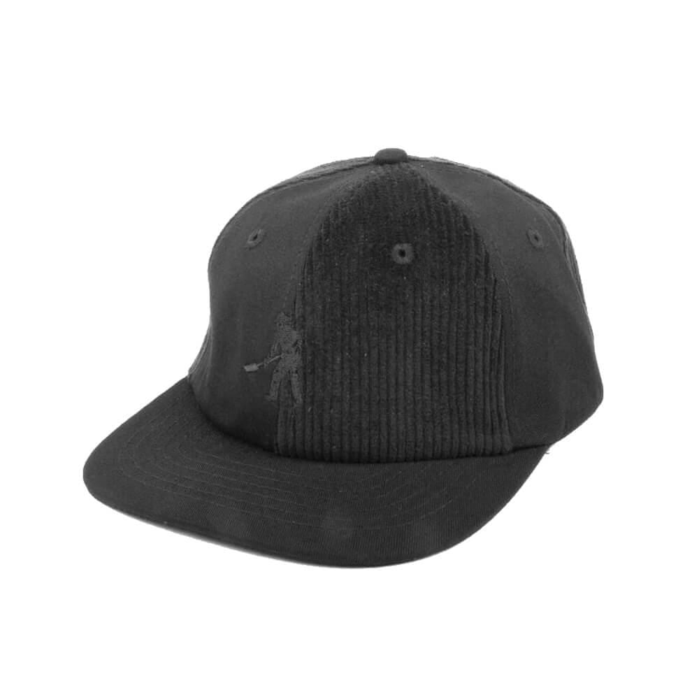 Passport Skate Cord Patch 6 Panel Hat Black - 50-50 Skate Shop
