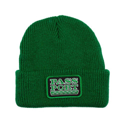 Passport Skate Auto Patch Beanie Kelly Green - 50-50 Skate Shop