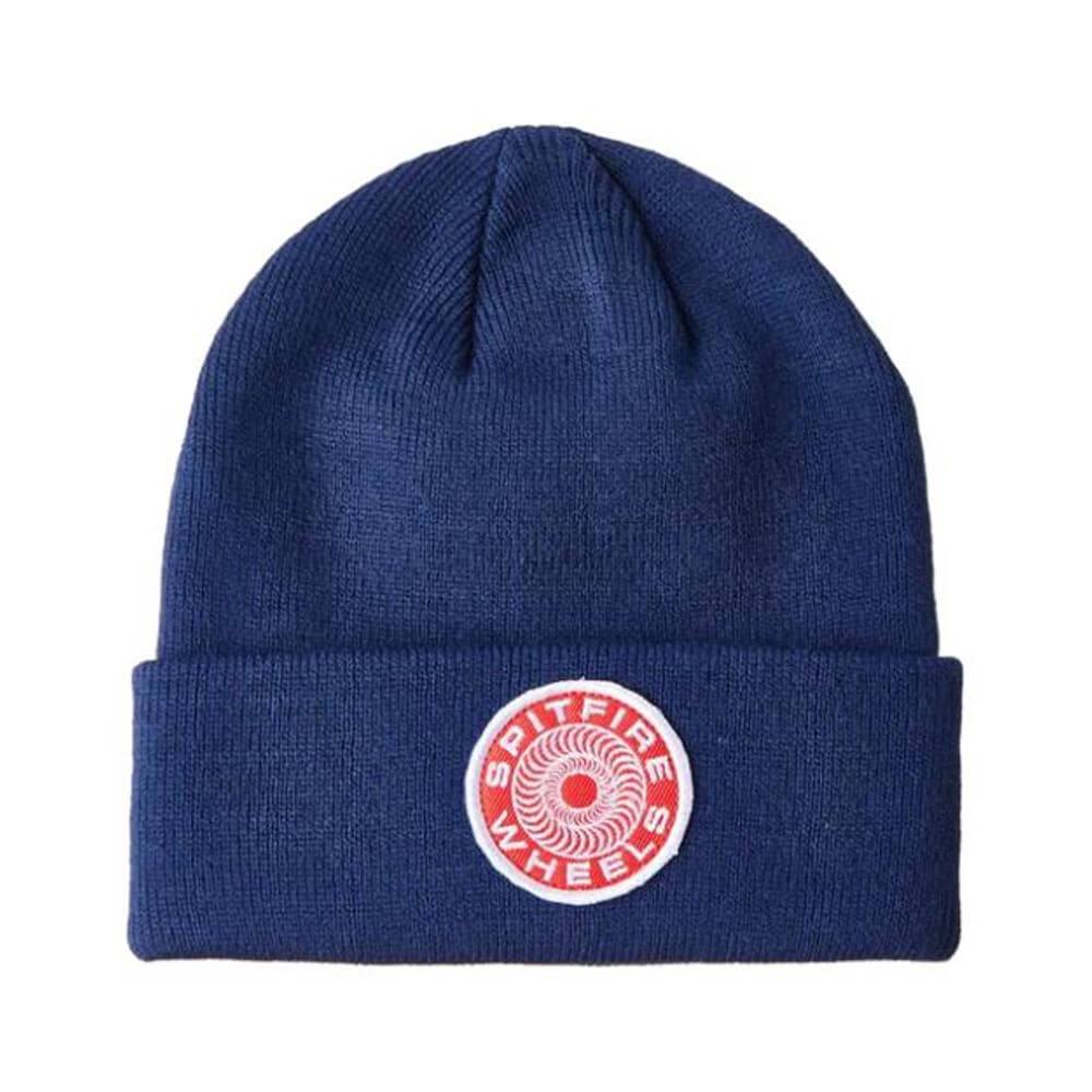 Spitfire Skate Beanie Classic 87 Swirl Patch Navy Red White - 50-50 Skate Shop