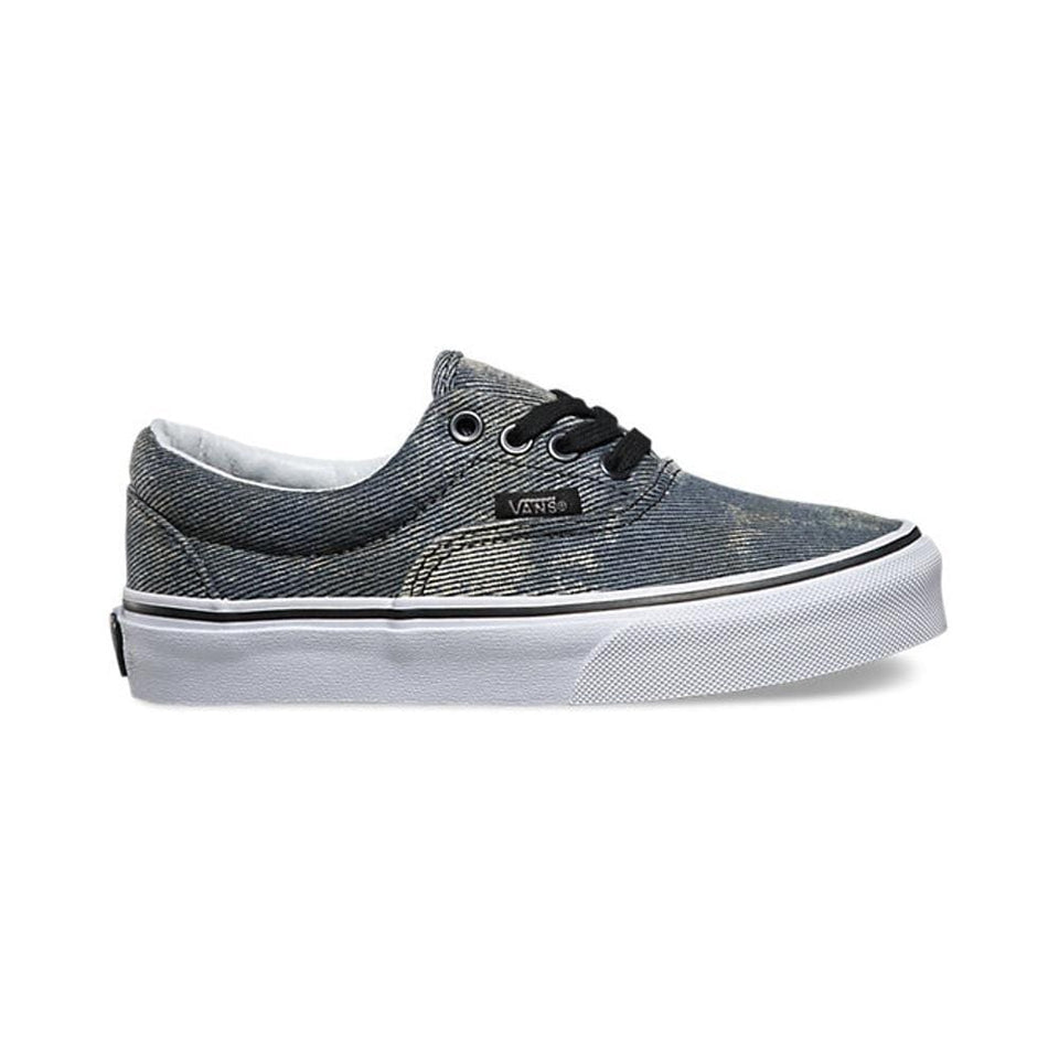 Vans Kids Era (Acid Denim) Navy Black - 50-50 Skate Shop