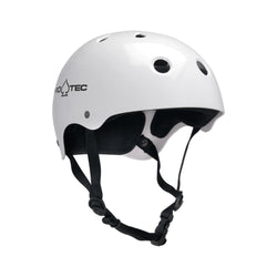 Pro Tec Classic Skate Helmet Gloss White - 50-50 Skate Shop
