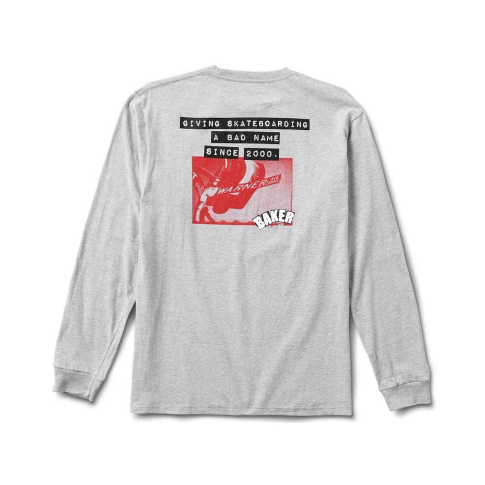 Vans x Baker Long Sleeve Tee Athletic Heather - 50-50 Skate Shop