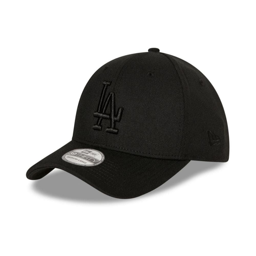 New Era 39THIRTY Los Angeles Dodgers Black on Black - 50-50 Skate Shop