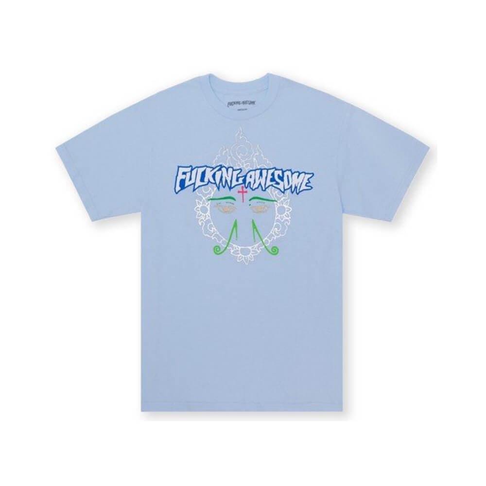 Fucking Awesome Skate Eyes Tee Chambray - 50-50 Skate Shop