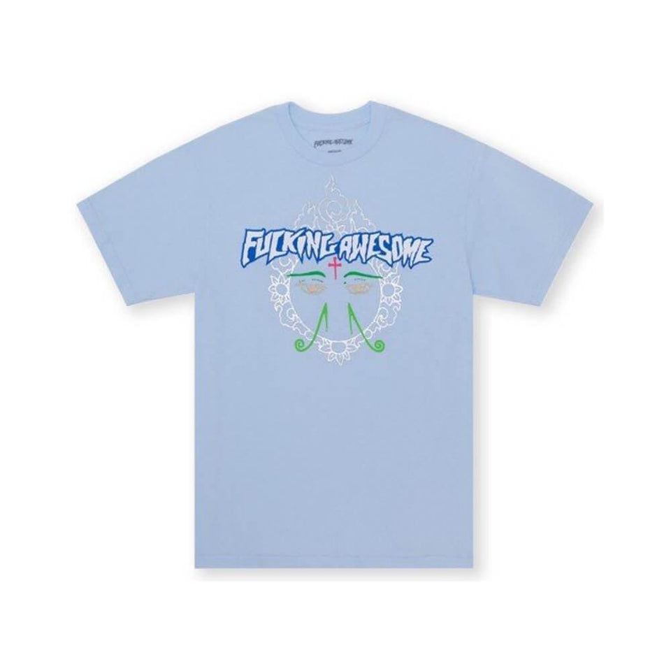 Fucking Awesome Skate Eyes Tee Chambray - 50-50 Skate Shop