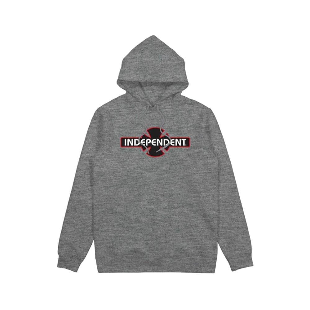 Independent O.G.B.C Youth Pop Hoodie Grey Heather - 50-50 Skate Shop