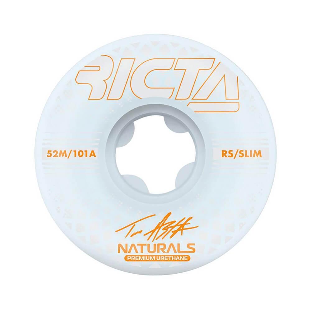 Ricta Skateboard Wheels Asta Reflective Naturals Slim 52mm 101A - Set of 4 - 50-50 Skate Shop