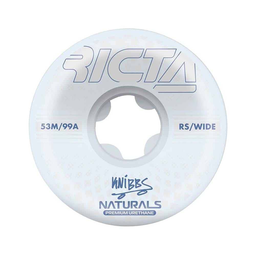 Ricta Skateboard Wheels Knibbs Reflective Naturals Wide 53mm 99A - Set of 4 - 50-50 Skate Shop