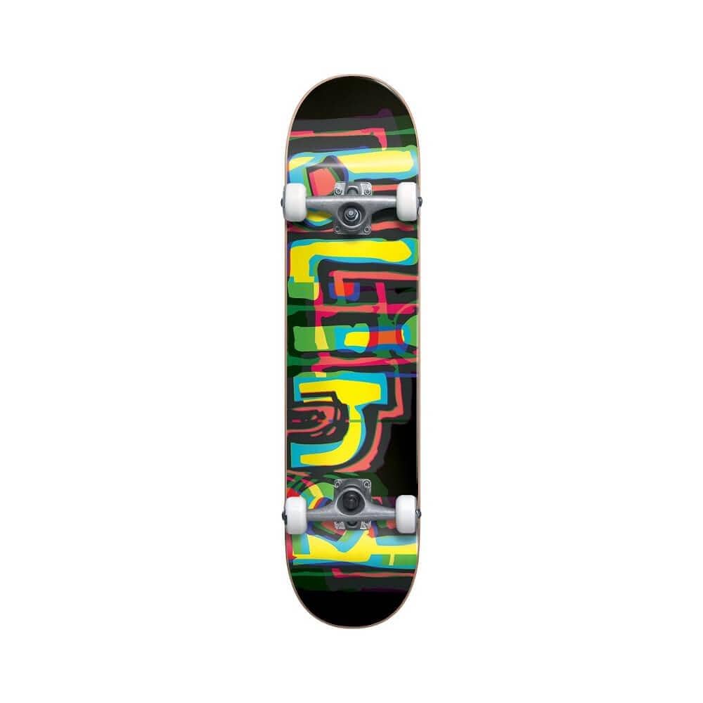 Blind Skateboard Complete Logo Glitch 7.875" x 31.625" Black 14.25" WB - 50-50 Skate Shop