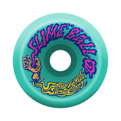 Santa Cruz Skateboard Wheels Vomits 60mm Teal 97A - 50-50 Skate Shop