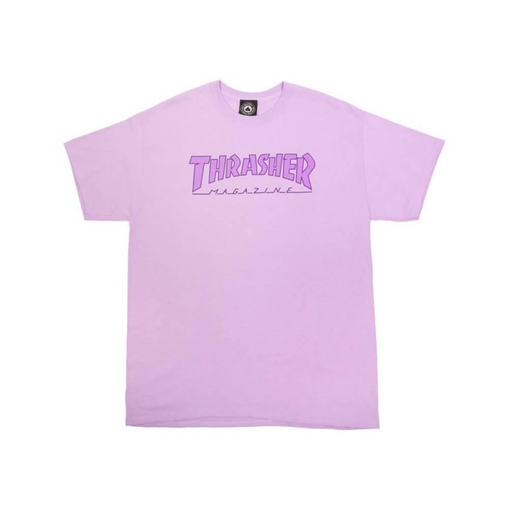 Thrasher Skate Outlined Tee Orchid - 50-50 Skate Shop