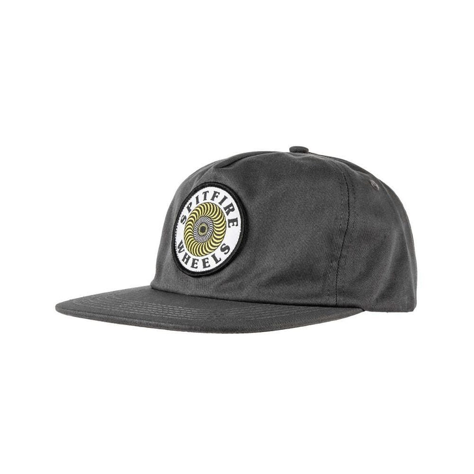 Spitfire Cap Adjustable OG Swirl Patch Charcoal - 50-50 Skate Shop