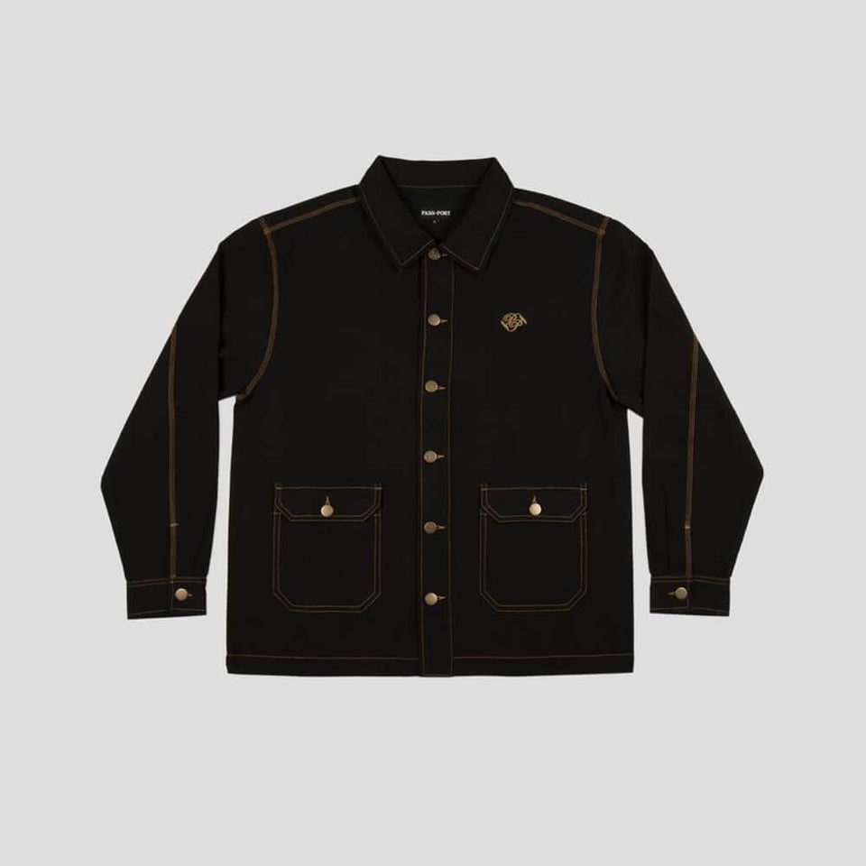 Passport Skate Masters Jacket Black Gold - 50-50 Skate Shop