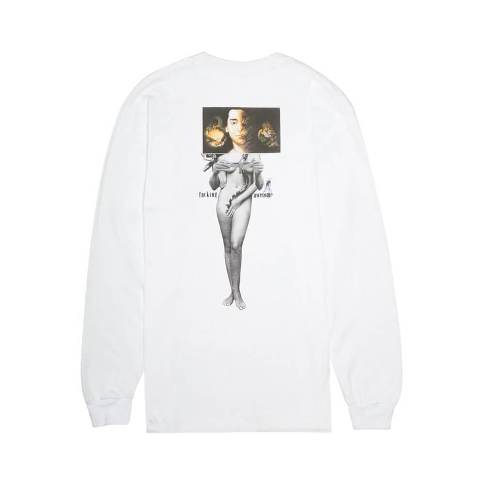 Fucking Awesome Wizards Long Sleeve Tee White - 50-50 Skate Shop